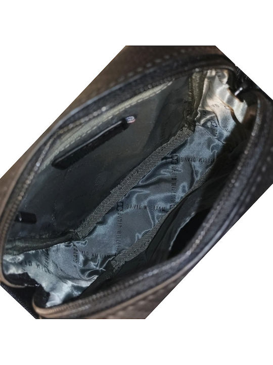 Herren Schulter / Crossbody Tasche Schwarz