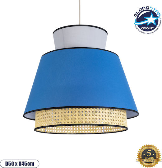 GloboStar Saige Blue Boho Grid Ceiling Light with E27 Socket 50x50x45cm