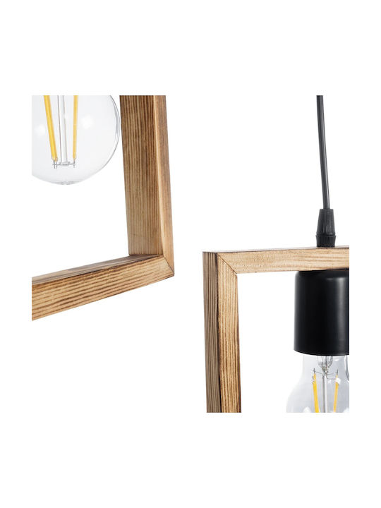 GloboStar Edison Pendant Light Beige with Socket E27 43x43x83cm