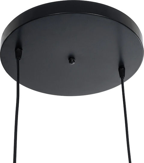 GloboStar Edison Κρεμαστό Φωτιστικό Μπεζ με Ντουί E27 43x43x83εκ.