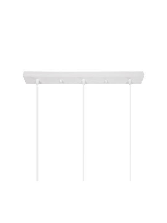 GloboStar Yasam Lustră Alb Boem cu frânghie pentru Dulie E27 55x25x80cm.