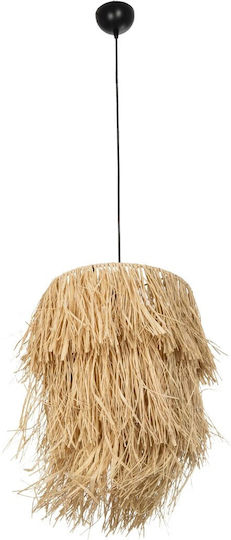 GloboStar Weg Pendant Light Beige Boho with Socket E27 30x30x90cm