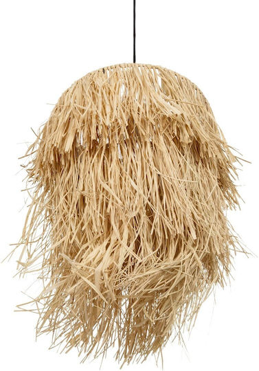 GloboStar Weg Pendant Light Beige Boho with Socket E27 30x30x90cm
