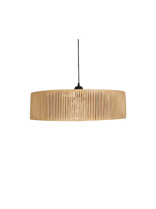 GloboStar Rattan Lustră Bej Boem cu Dulie E27 55x55x90cm.
