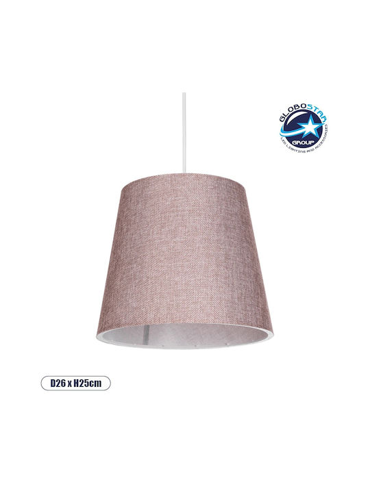 GloboStar Coney Pendant Light Pink with Socket E27 26x26x93cm
