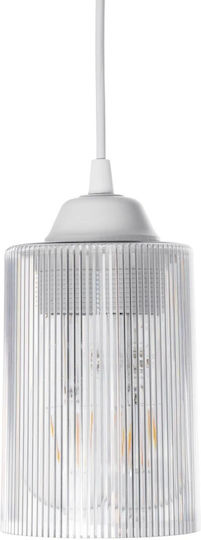 GloboStar Torus Pendant Light White Bell with Socket E27 10x10x77cm