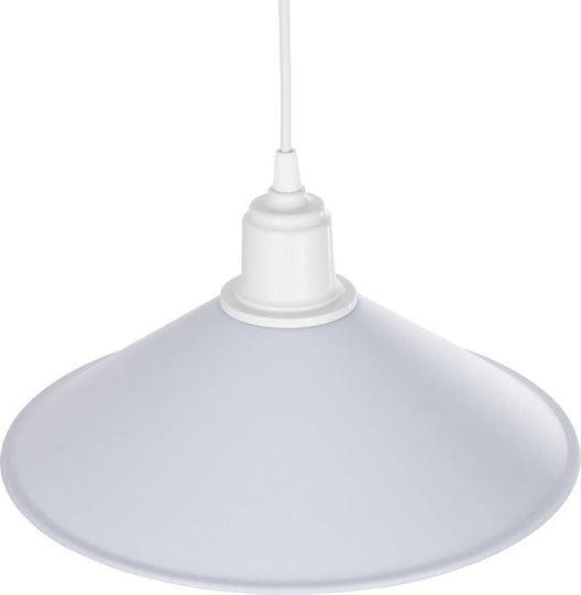 GloboStar Ferro Висящо Осветително Тяло Бял Камбанка 30x30x90см.