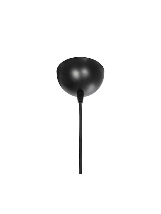 GloboStar Belfry Hängelampe Schwarz Glocke mit Fassung E27 29.5x29.5x90cm.