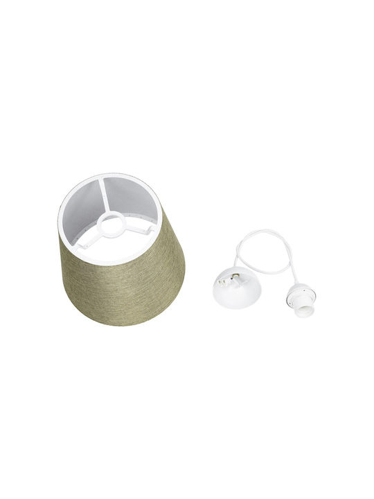 GloboStar Coney Κρεμαστό Φωτιστικό Πράσινο με Ντουί E27 26x26x93εκ.