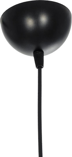 GloboStar Rade Pendant Light Black Bell with Socket E27 17.5x17.5x56cm
