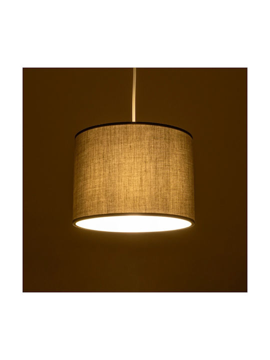 GloboStar Blaze Pendant Light Gray with Socket E27 22x22x90cm