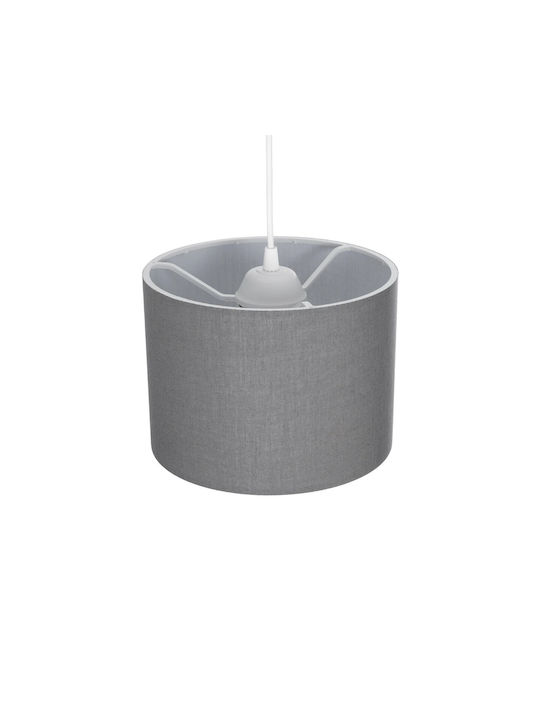 GloboStar Blaze Pendant Light Gray with Socket E27 22x22x90cm