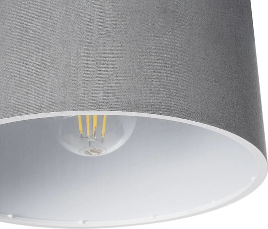 GloboStar Blaze Pendant Light Gray with Socket E27 22x22x90cm