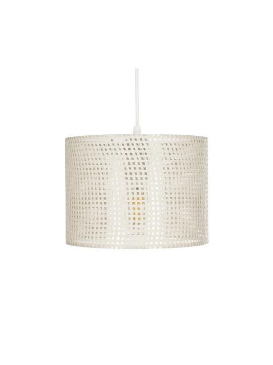 GloboStar Clairie Pendant Light White with Socket E27 22x22x93cm