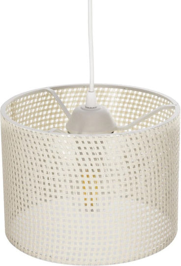 GloboStar Clairie Pendant Light White with Socket E27 22x22x93cm