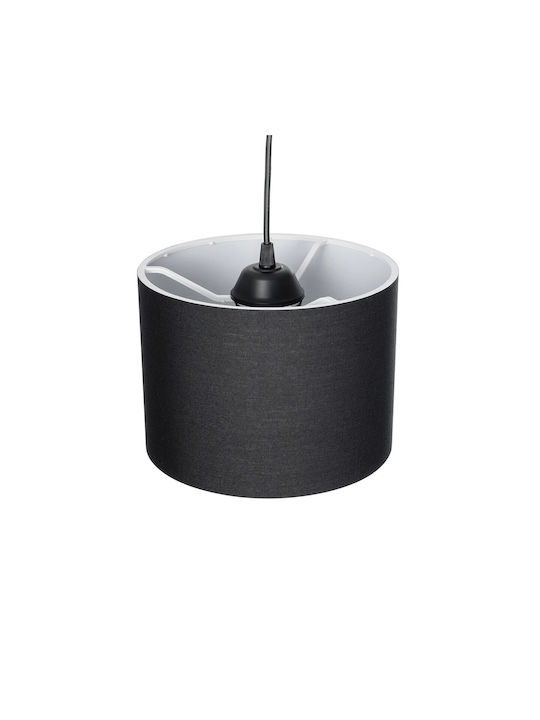GloboStar Blaze Pendant Light Black with Socket E27 22x22x90cm