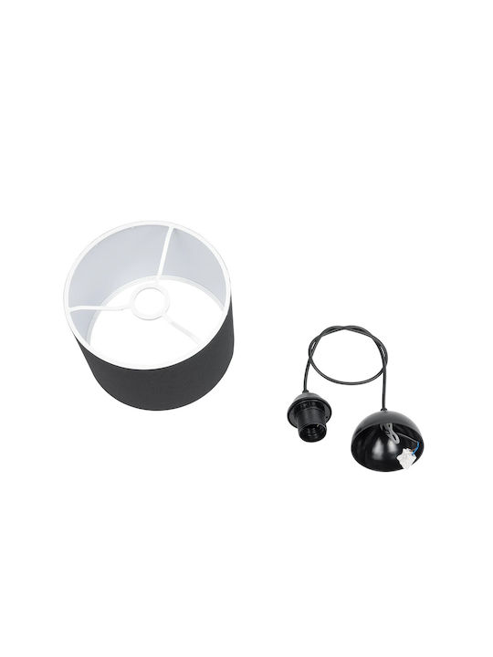 GloboStar Blaze Pendant Light Black with Socket E27 22x22x90cm