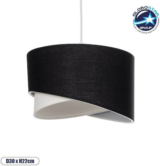 GloboStar Lili Black Pendant Ceiling Light with E27 Socket 30x30x22cm