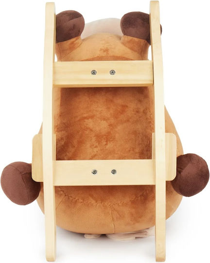 Bieco Fabric Rocking Toy Horse for 9+ months with Max Load Capacity 26kg Brown