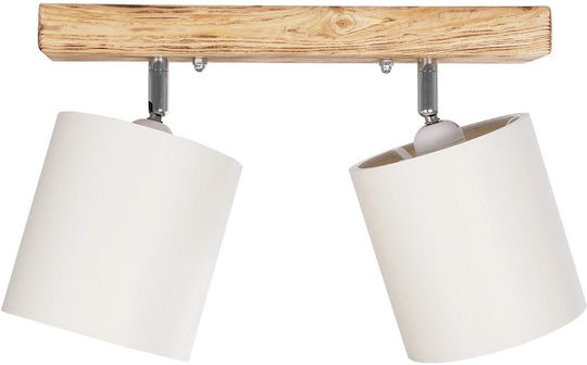 GloboStar Double Spot with Socket E27 in White Color