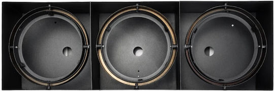 GloboStar Triple Spot with Socket GU10 in Black Color