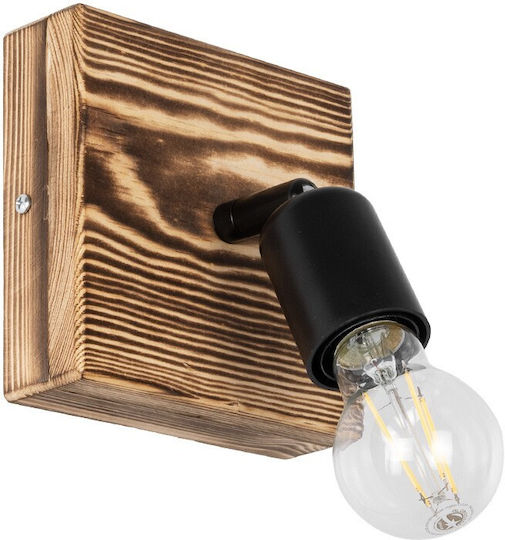 GloboStar Single Spot with Socket E27 in Black Color