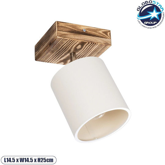 GloboStar Single Spot with Socket E27 in White Color