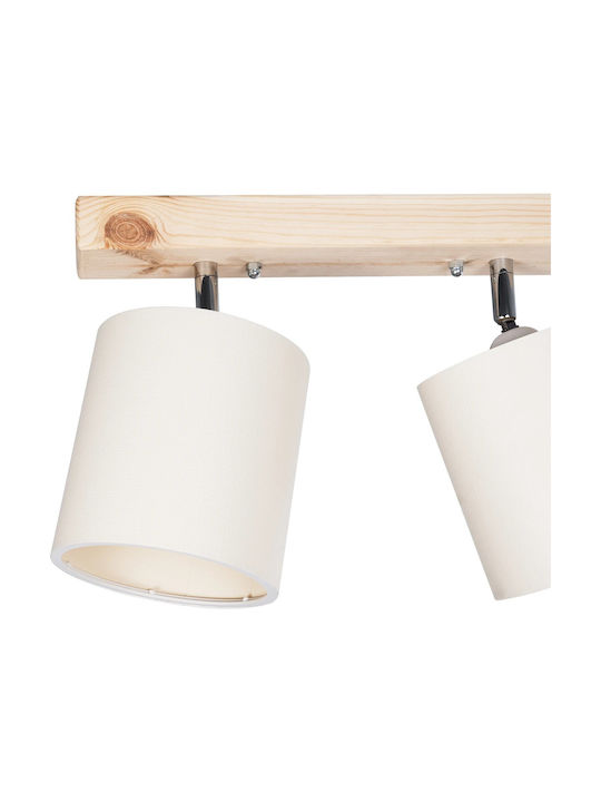 GloboStar Double Spot with Socket E27 in White Color