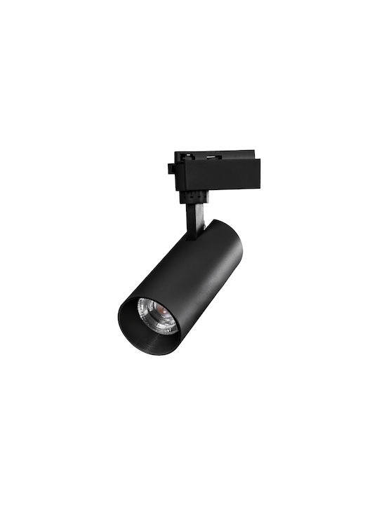 GloboStar Единично LED Топло бяло Спот в Черен Цвят