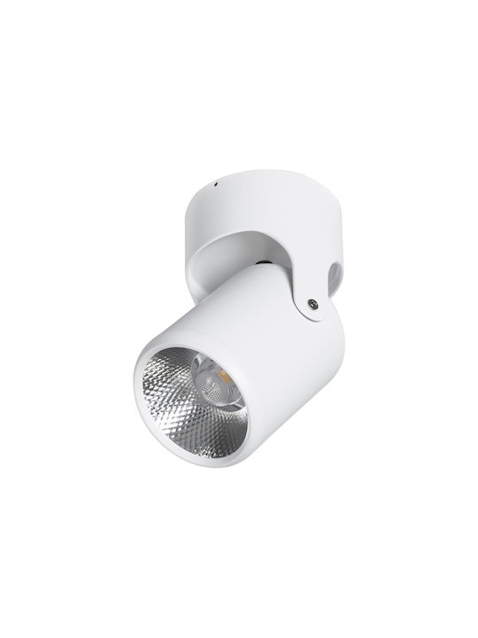 GloboStar Single LED Natural White Spot in White Color