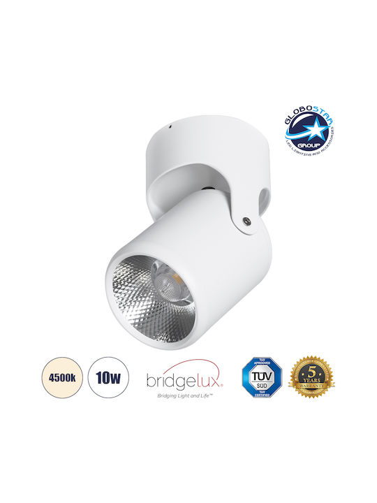 GloboStar Single LED Natural White Spot in White Color