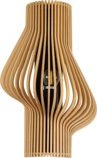 GloboStar Mihiro Vintage Wall Lamp with E27 Base Beige 13x40cm