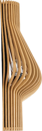 GloboStar Mihiro Vintage Wall Lamp with E27 Base Beige 13x40cm