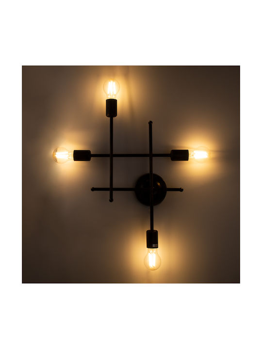 GloboStar Piping Industrial Wall Lamp Copper 40.5x52cm