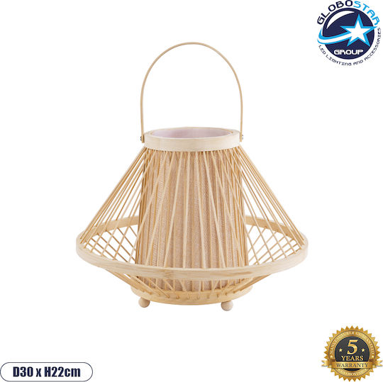 GloboStar Decorative Lamp with Socket for Bulb E27 Beige