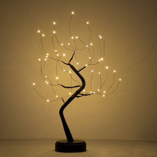 GloboStar Διακοσμητικό Φωτιστικό LED Θερμό Λευκό 3000K Λουλούδι 40x50εκ.