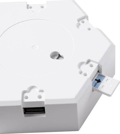 GloboStar Διακοσμητικό Φωτιστικό LED RGB Hexagon 10.5x10εκ.