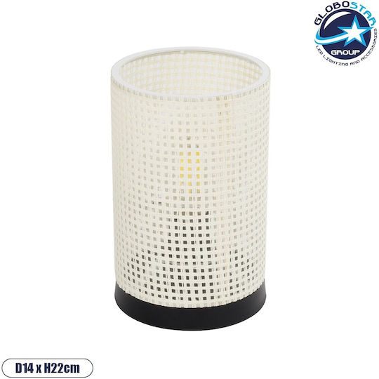 GloboStar Lustră Decorativă cu Soclu pentru Bec E27 Negru