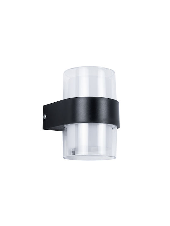 GloboStar Empire Round Wall-Mounted Outdoor Spot LED IP65 10W with Natural White Light Double Beam 10cm