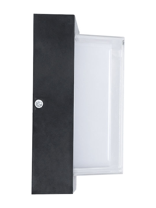 GloboStar Nexus Square Wandmontierte Außenbeleuchtung Deckenleuchte LED IP65 10W mit Natürliches Weiß Licht 17x17x9cm
