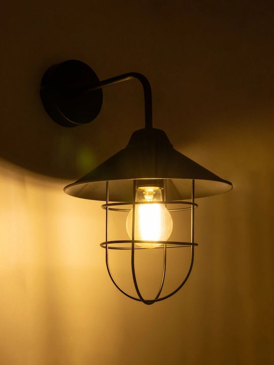 GloboStar Cage Wall-Mounted Outdoor Lighting E27 IP20 22x35cm