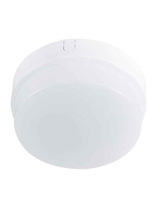 GloboStar Revano Επιτοίχια Εξωτερική Πλαφονιέρα LED IP54 12W με Θερμό Λευκό Φως