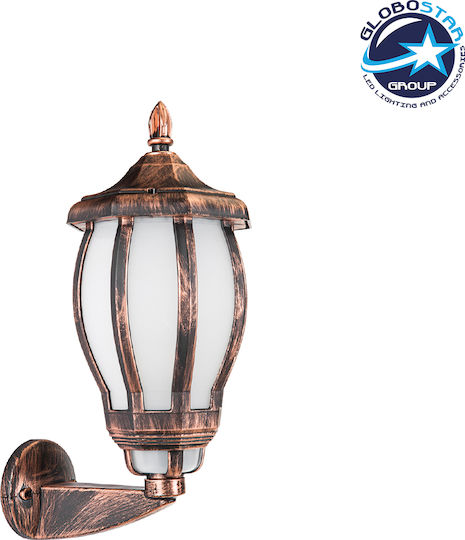 GloboStar Verdi Стенно Външно Фенерче E27 IP44 18x25см