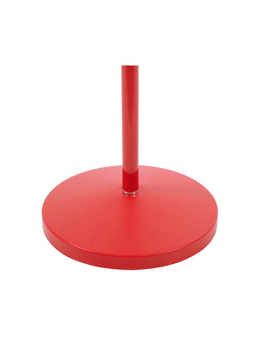 GloboStar Audrey Vintage Floor Lamp H190xW27.5cm. with Socket for Bulb E27 Red