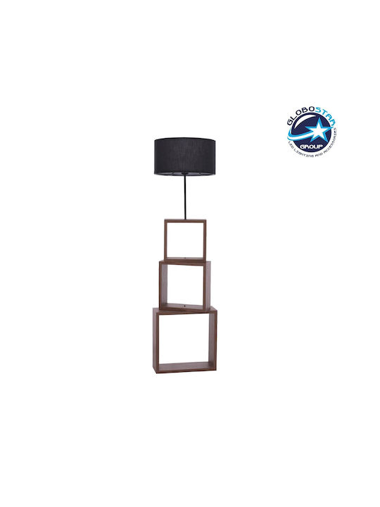 GloboStar Lumo Φωτιστικό Δαπέδου Υ155xΜ37εκ. με Ντουί για Λαμπτήρα E27 Μαύρο