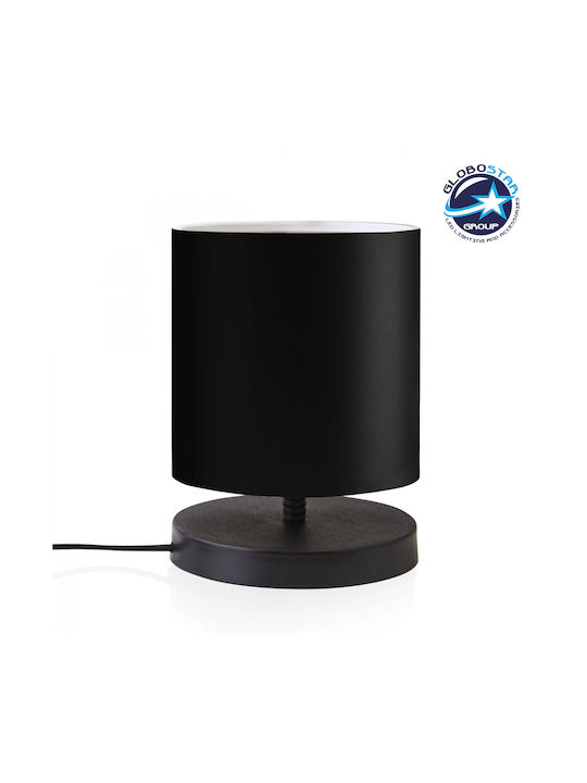 GloboStar Minnie Wood Table Lamp for Socket E27 with Black Shade and Base