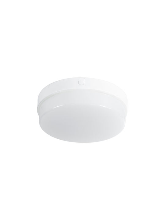 GloboStar Revano Ceiling Mount Light Bathroom 17cm White with Integrated LED