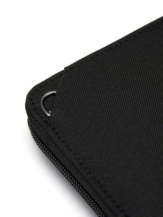 Wallet Ανδρικό Πορτοφόλι Ταξιδίου με RFID Μαύρο