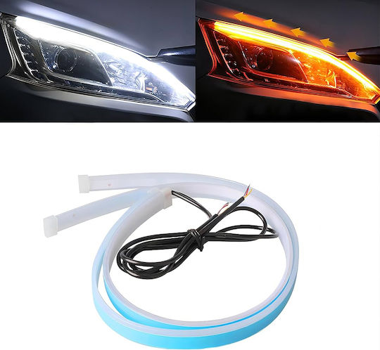 GloboStar Αδιάβροχη Ταινία LED Light Πορτοκαλί Φως 0.6m Τύπου COB