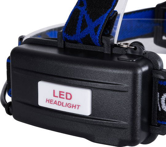GloboStar Rechargeable Headlamp LED IP44 with Maximum Brightness 1800lm XML2-T6 100pcs Black